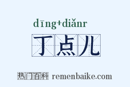 丁点儿是什么意思的图片